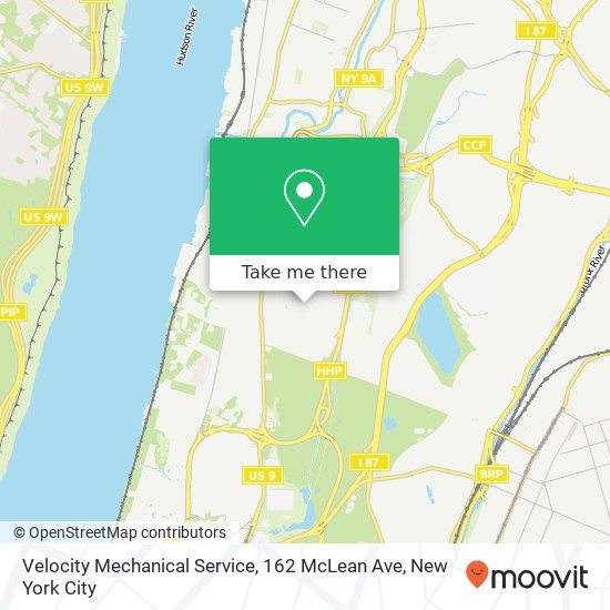 Mapa de Velocity Mechanical Service, 162 McLean Ave