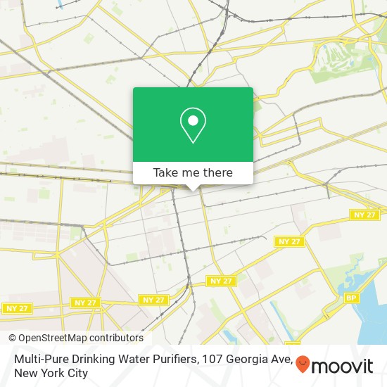 Mapa de Multi-Pure Drinking Water Purifiers, 107 Georgia Ave