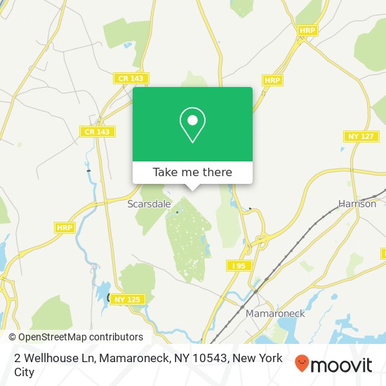 Mapa de 2 Wellhouse Ln, Mamaroneck, NY 10543