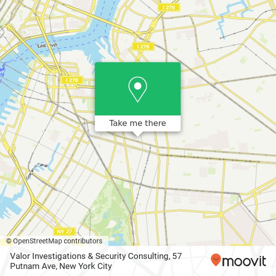 Valor Investigations & Security Consulting, 57 Putnam Ave map