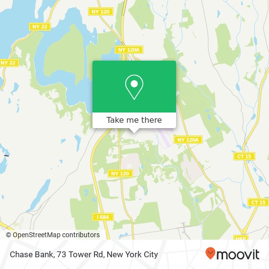 Mapa de Chase Bank, 73 Tower Rd