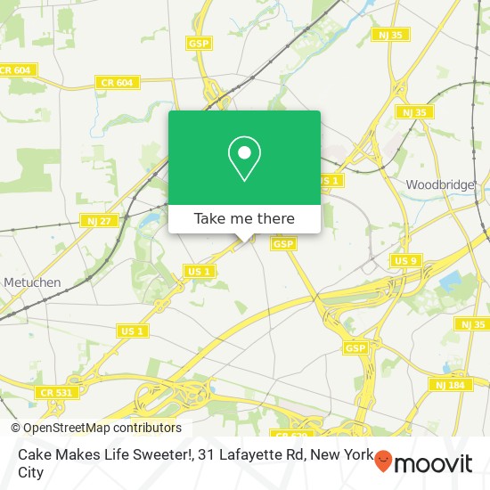 Cake Makes Life Sweeter!, 31 Lafayette Rd map