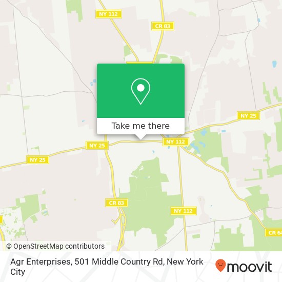 Agr Enterprises, 501 Middle Country Rd map