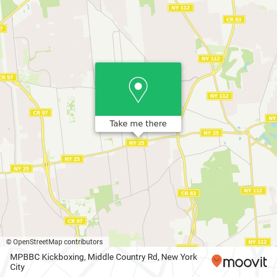 MPBBC Kickboxing, Middle Country Rd map