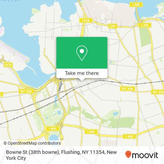 Mapa de Bowne St (38th bowne), Flushing, NY 11354