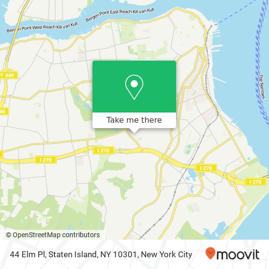 44 Elm Pl, Staten Island, NY 10301 map