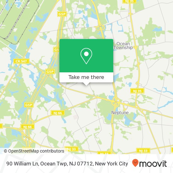 90 William Ln, Ocean Twp, NJ 07712 map
