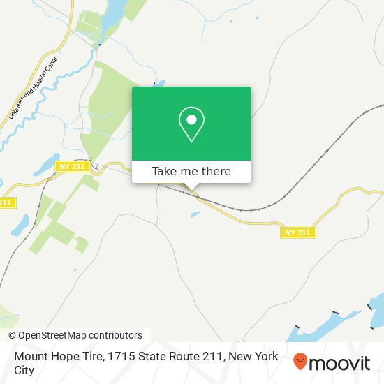 Mount Hope Tire, 1715 State Route 211 map