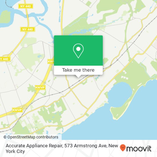 Mapa de Accurate Appliance Repair, 573 Armstrong Ave