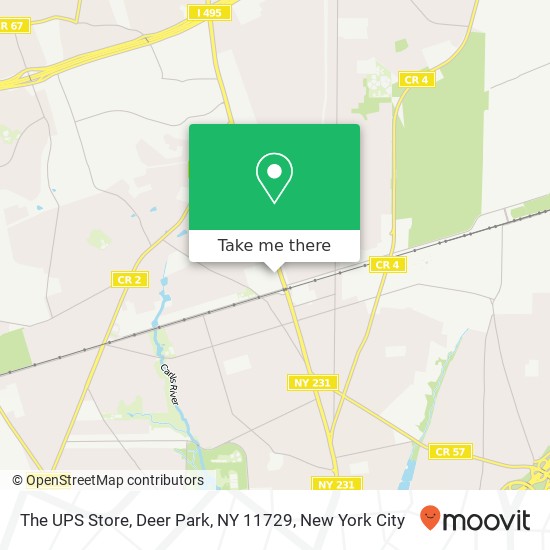 Mapa de The UPS Store, Deer Park, NY 11729