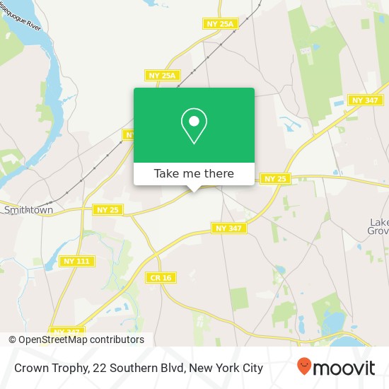 Crown Trophy, 22 Southern Blvd map