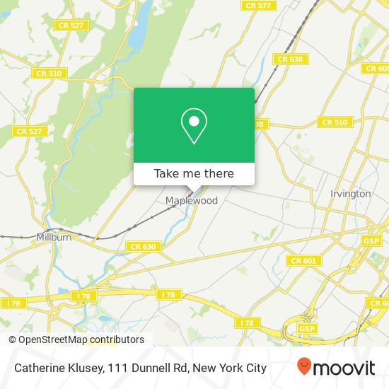 Catherine Klusey, 111 Dunnell Rd map