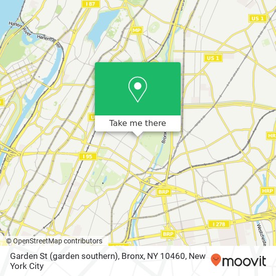 Garden St (garden southern), Bronx, NY 10460 map
