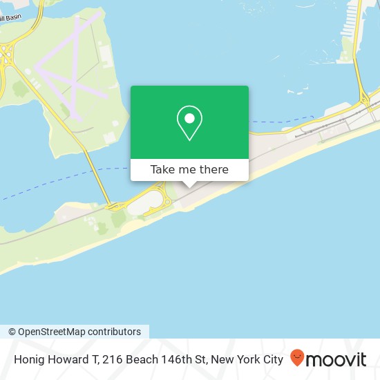 Honig Howard T, 216 Beach 146th St map