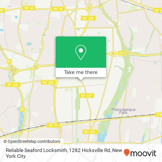 Reliable Seaford Locksmith, 1282 Hicksville Rd map