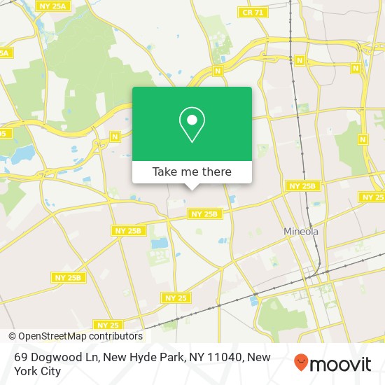 69 Dogwood Ln, New Hyde Park, NY 11040 map