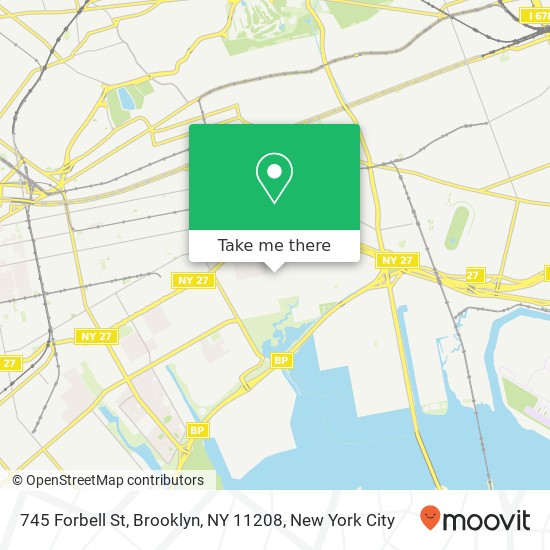 745 Forbell St, Brooklyn, NY 11208 map