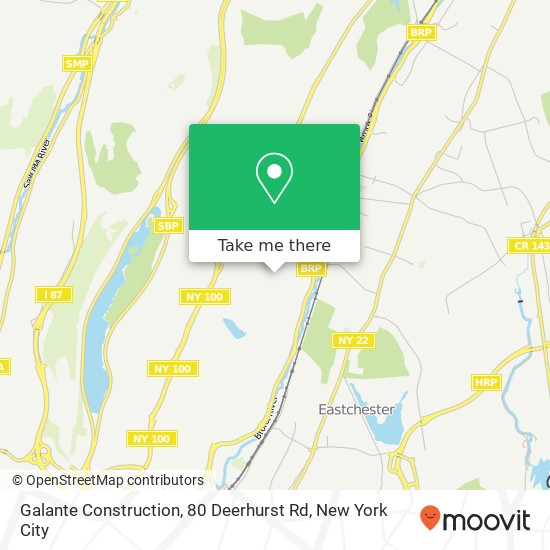 Mapa de Galante Construction, 80 Deerhurst Rd