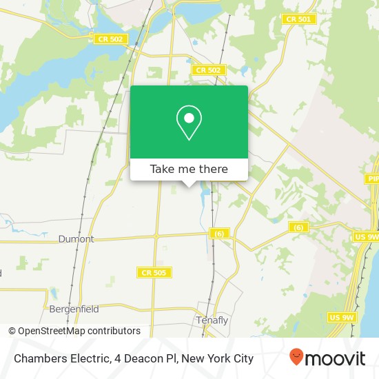 Mapa de Chambers Electric, 4 Deacon Pl