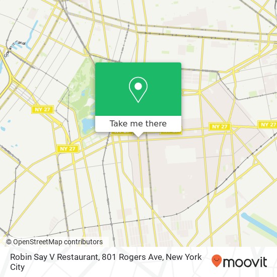 Robin Say V Restaurant, 801 Rogers Ave map