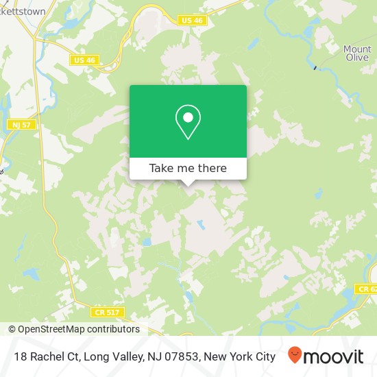 Mapa de 18 Rachel Ct, Long Valley, NJ 07853