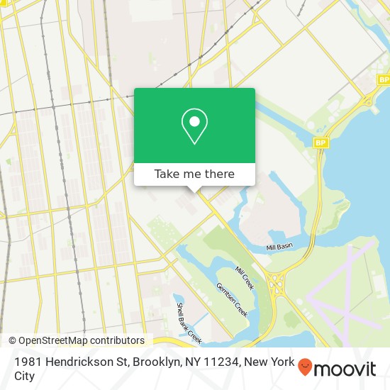 Mapa de 1981 Hendrickson St, Brooklyn, NY 11234