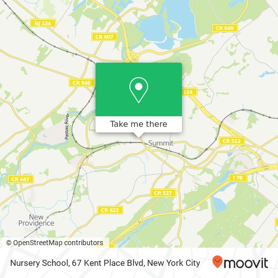 Mapa de Nursery School, 67 Kent Place Blvd