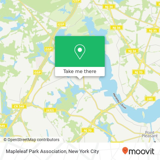 Mapa de Mapleleaf Park Association