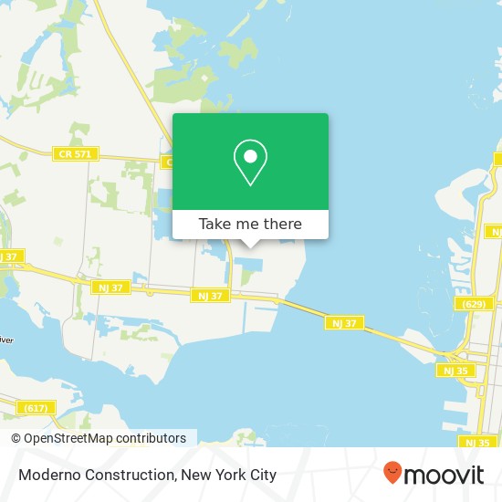 Mapa de Moderno Construction