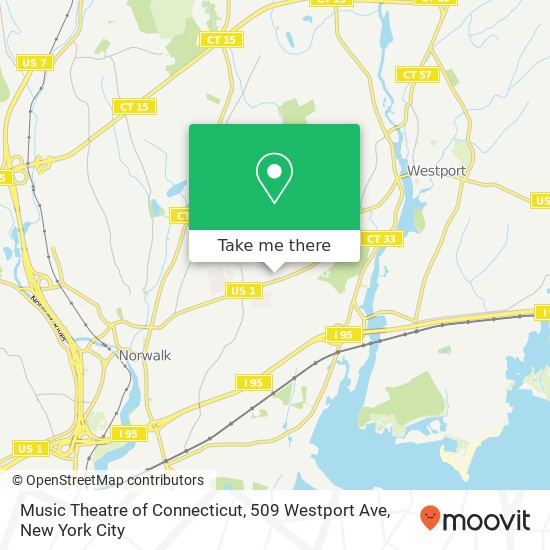 Music Theatre of Connecticut, 509 Westport Ave map