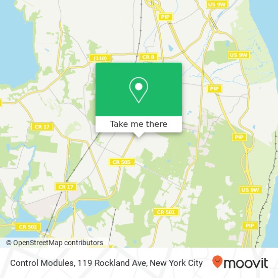 Control Modules, 119 Rockland Ave map