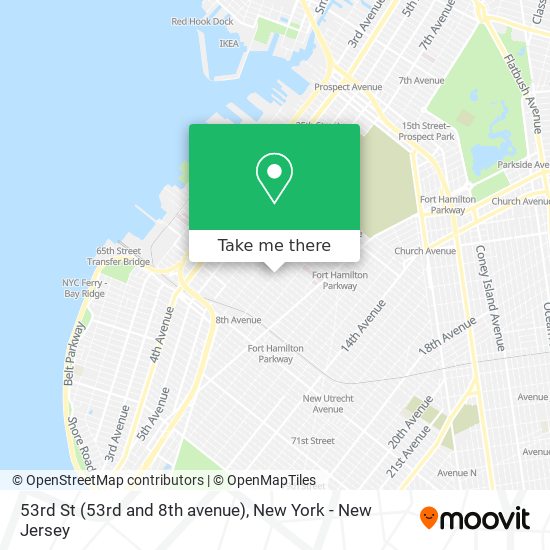Mapa de 53rd St (53rd and 8th avenue)