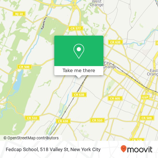 Mapa de Fedcap School, 518 Valley St