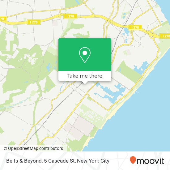 Mapa de Belts & Beyond, 5 Cascade St