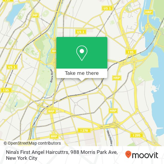 Mapa de Nina's First Angel Haircuttrs, 988 Morris Park Ave
