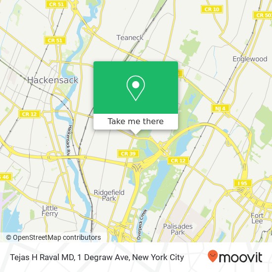 Tejas H Raval MD, 1 Degraw Ave map