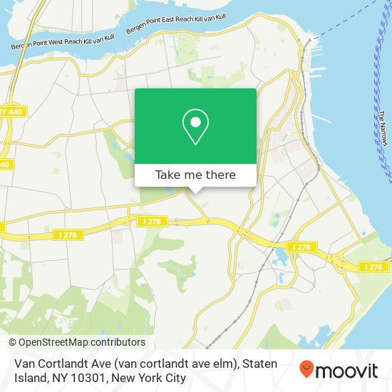 Van Cortlandt Ave (van cortlandt ave elm), Staten Island, NY 10301 map