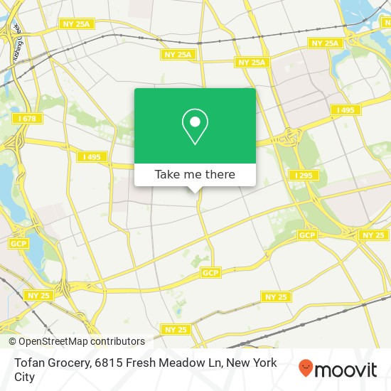 Mapa de Tofan Grocery, 6815 Fresh Meadow Ln