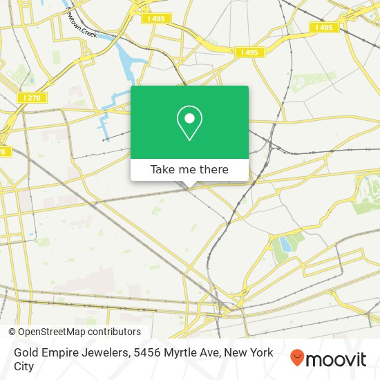 Mapa de Gold Empire Jewelers, 5456 Myrtle Ave