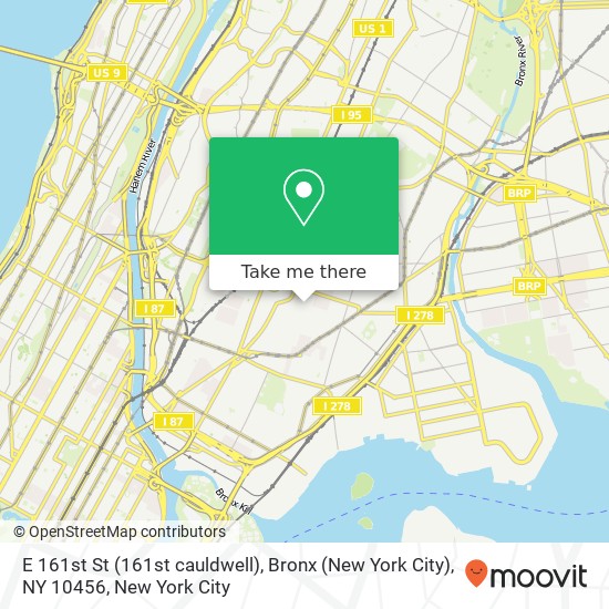 E 161st St (161st cauldwell), Bronx (New York City), NY 10456 map