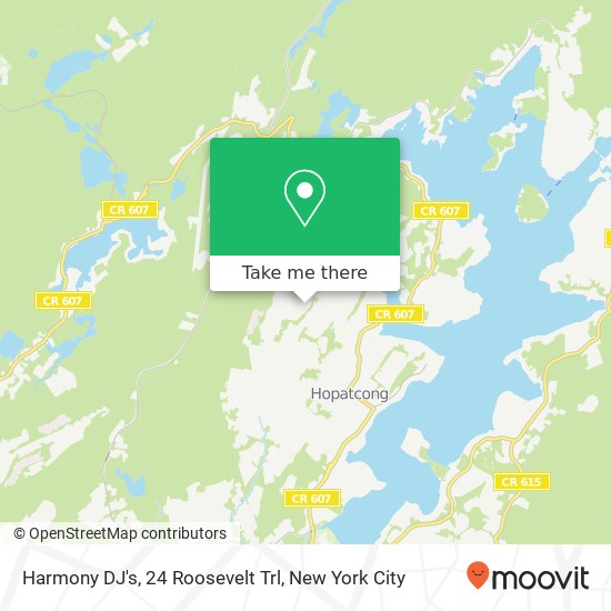 Mapa de Harmony DJ's, 24 Roosevelt Trl