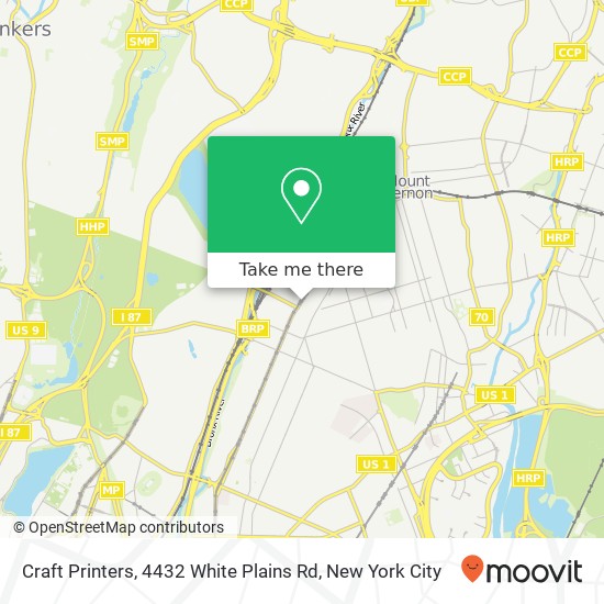 Craft Printers, 4432 White Plains Rd map