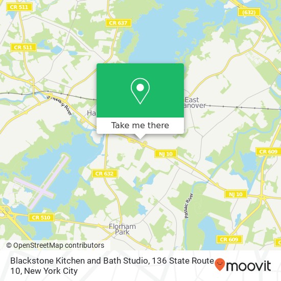 Mapa de Blackstone Kitchen and Bath Studio, 136 State Route 10