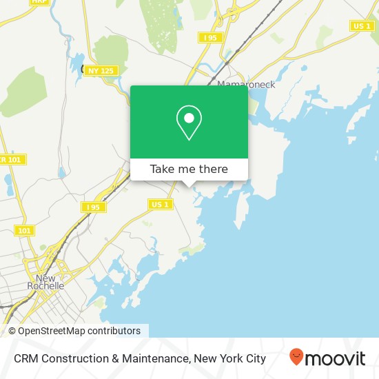 CRM Construction & Maintenance map