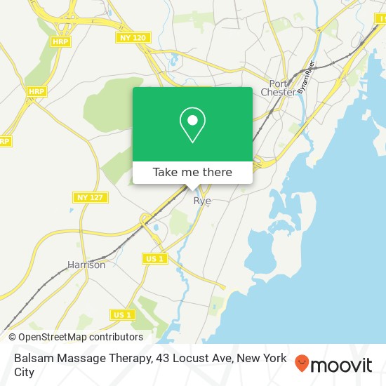 Mapa de Balsam Massage Therapy, 43 Locust Ave