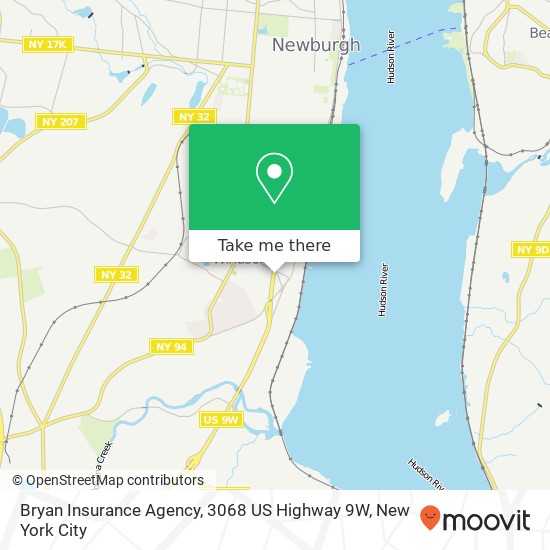 Bryan Insurance Agency, 3068 US Highway 9W map