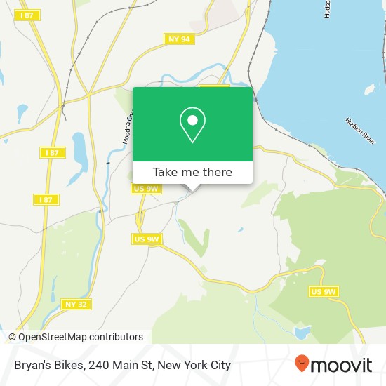 Bryan's Bikes, 240 Main St map
