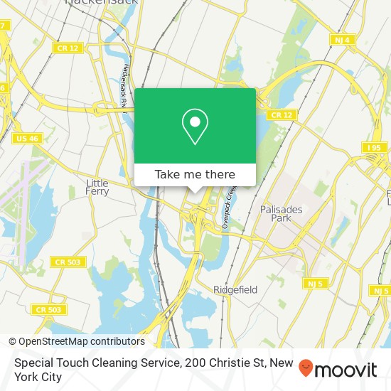Mapa de Special Touch Cleaning Service, 200 Christie St