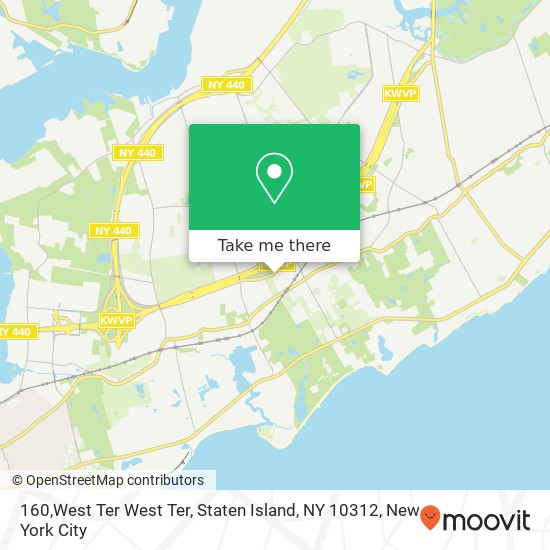 160,West Ter West Ter, Staten Island, NY 10312 map