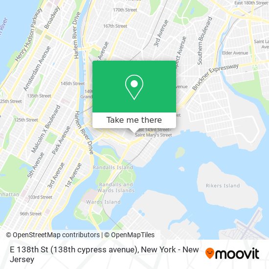 Mapa de E 138th St (138th cypress avenue)
